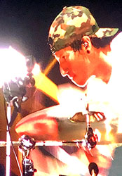 Josh of Twenty One Pilots drumming.