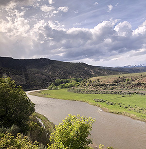 Beautiful drive in Gypsum, Colorado.