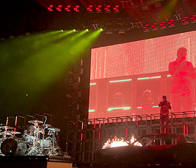 Picture of Josh and Tyler from a Twenty One Pilots concert.